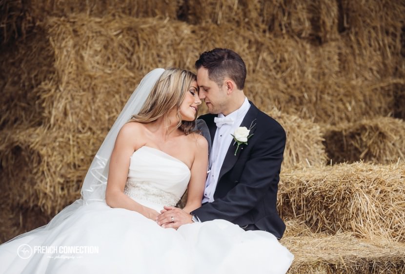 couple in hay at packington farm