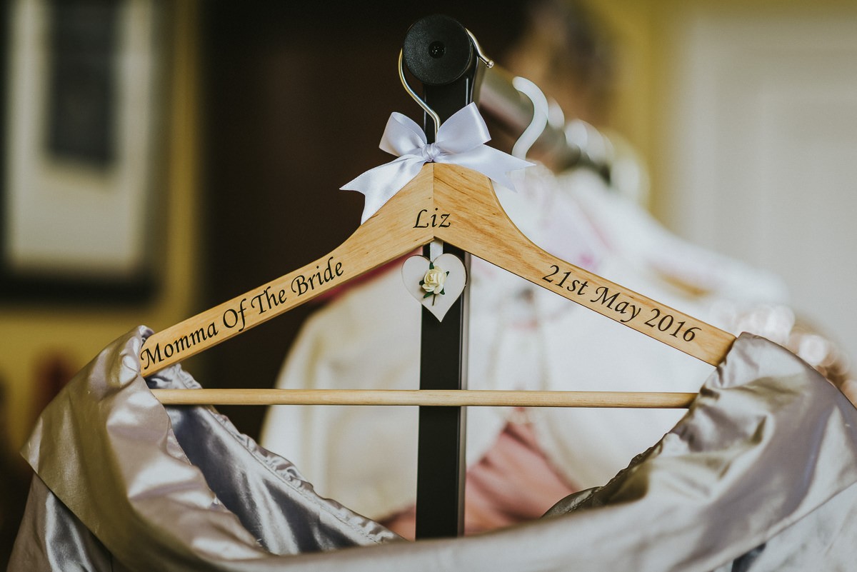 personalised wedding dress hangers