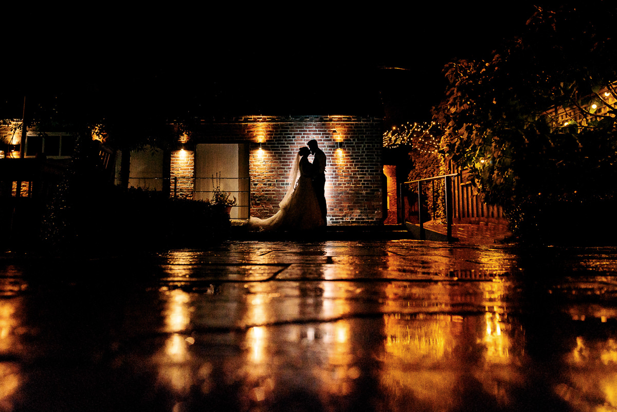 wet wedding picture at packington moor